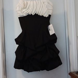 Jodi Kristopher size 7/8 black and white  dress
